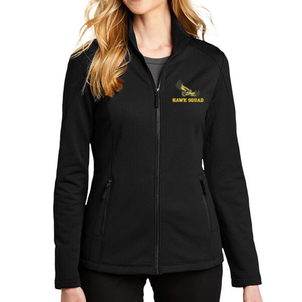 Hawk Squad - Ladies Grid Fleece Jacket Thumbnail